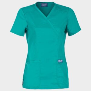 XS - Дамска медицинска туника CHEROKEE WRAP TEAL BLUE WWE610