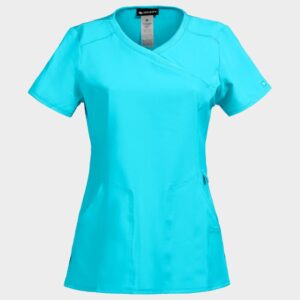 Дамска медицинска туника CHEROKEE WRAP TURQUOISE CKE2625A