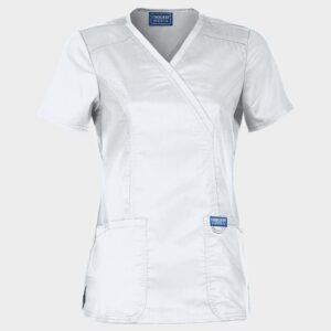 XS - Дамска медицинска туника CHEROKEE WRAP WHITE WWE610