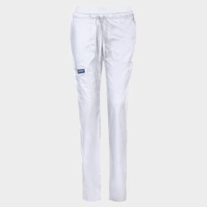 XS - Дамски медицински панталон CHEROKEE MR TAPERED WHITE WWE105
