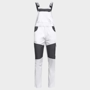 66 - Работен полугащеризон EOS STRETCH WHITE/GREY