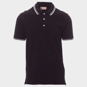 XS - Тениска с яка PAYPER SKIPPER BLACK