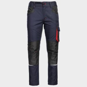 66 - Работен панталон KASTOR STRETCH DARK BLUE/RED
