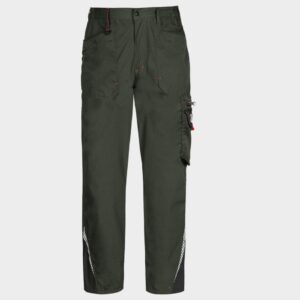66 - Работен панталон PRISMA LIGHT STRETCH OLIVE/BLACK