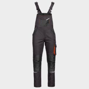 66 - Работен полугащеризон KASTOR STRETCH GREY/ORANGE