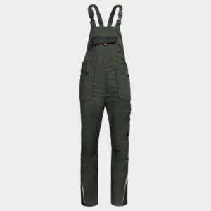 58 - Работен полугащеризон PRISMA LIGHT STRETCH OLIVE/BLACK