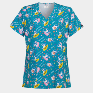 Медицинска туника Bwell ISABELLA принт Take Me To Hawaii